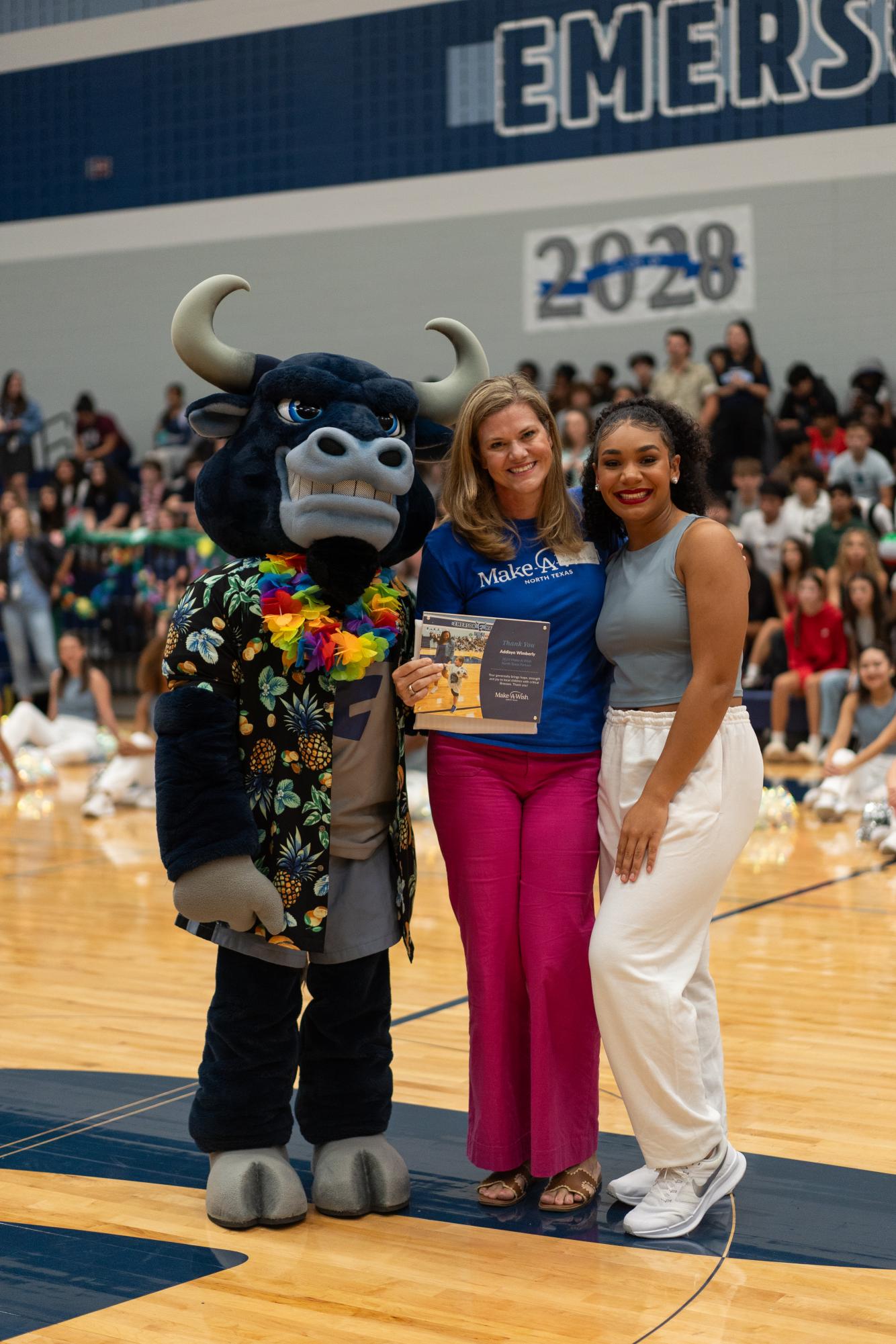 First pep rally launches fall sports and names Make-a-Wish awards