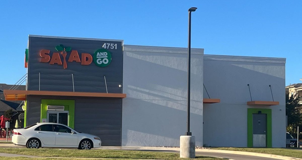 Salad and Go is recognizable by its bright colors painted on the outside of the restaurant.