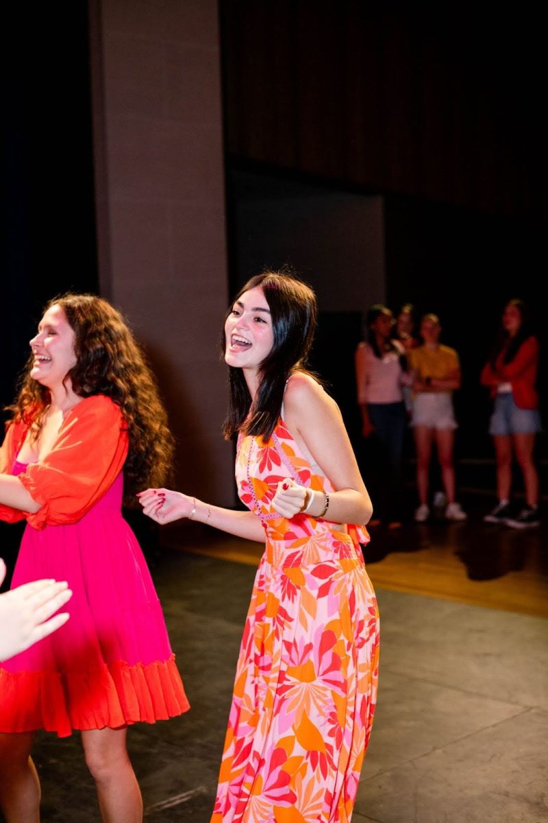 Hanaa Al-Husseini, 11, performing in the Fall Theatre Varsity Showcase.