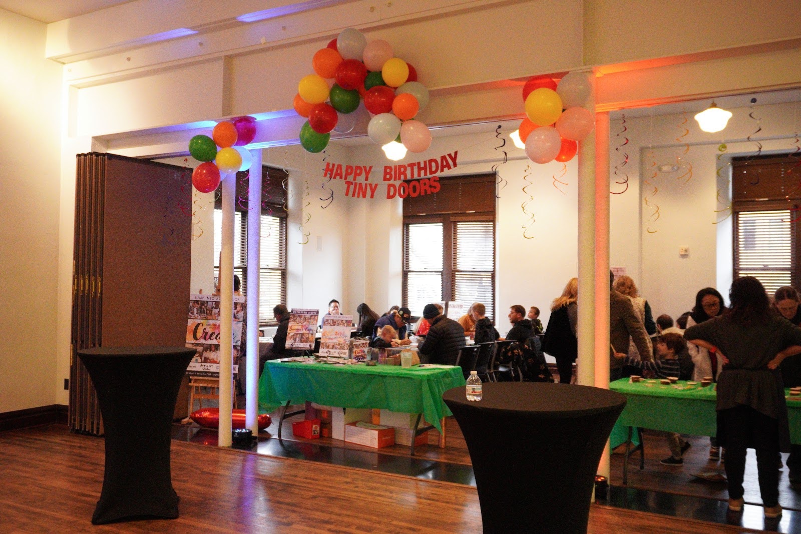 The McKinney Tiny Doors was hosted at the McKinney Performing Arts Center, presenting the Tiny Door photo op, “Make Your Own Tiny Door” station and refreshments for the guests.